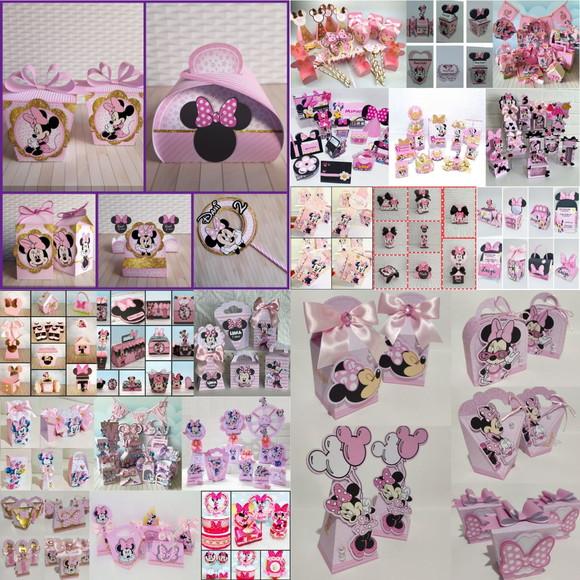 Super Combo Arquivos de Corte Minnie Rosa - 20 Kits