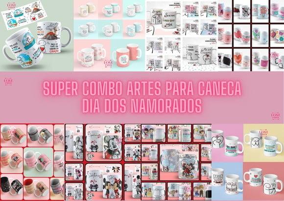 Super Combo Artes para Caneca Dia dos Namorados