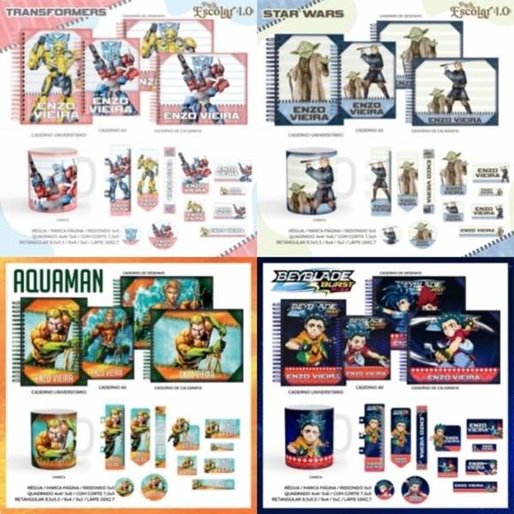 Super Combo Volta às Aulas 2 Menino 13 Temas Arquivo Digital
