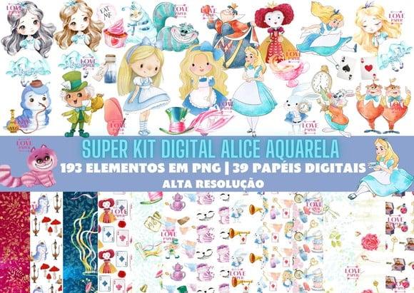Super Kit Digital - Alice Aquarela
