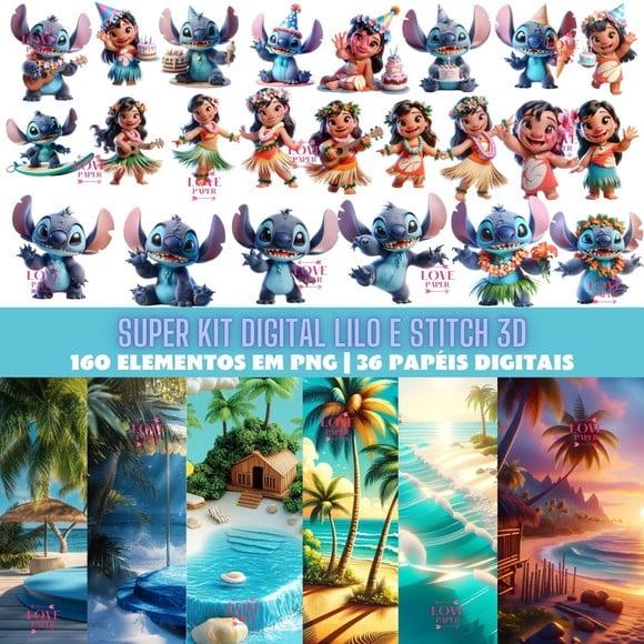 Super Kit Digital - Lilo e Stitch 3d