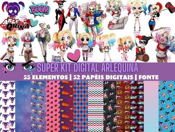 Super Kit Digital Arlequina