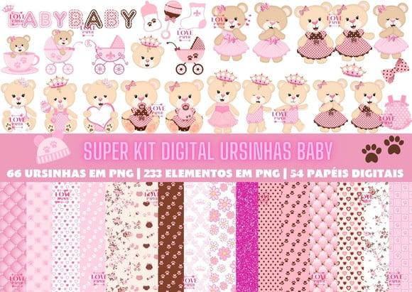 Super Kit Digital Ursinha Baby