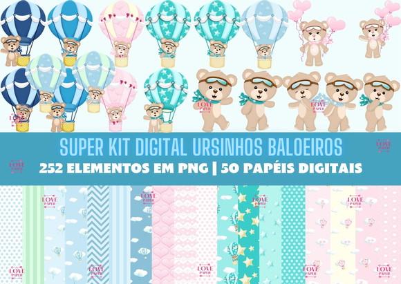 Super Kit Digital Ursinhos Baloeiros