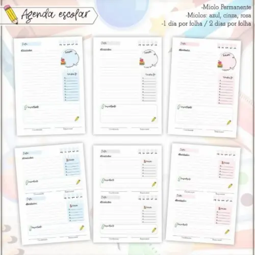 Agenda Escolar Permanente - Arquivo Digital