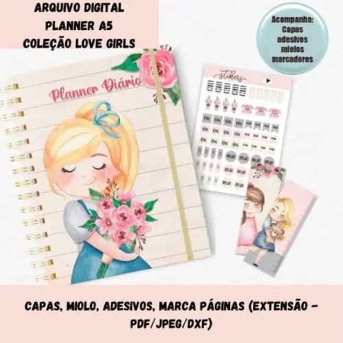Arquivo Digital - Planner Diário Love Girls