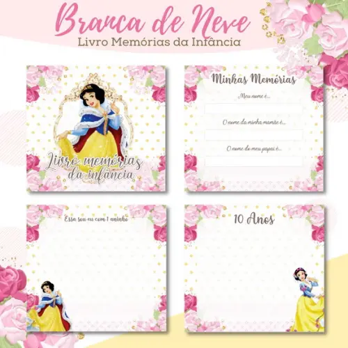 Branca de Neve Caderneta e Livros Arquivo Digital