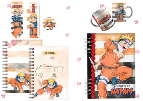 Caderneta Caneca e Cartão do Sus Naruto Arquivo Digital