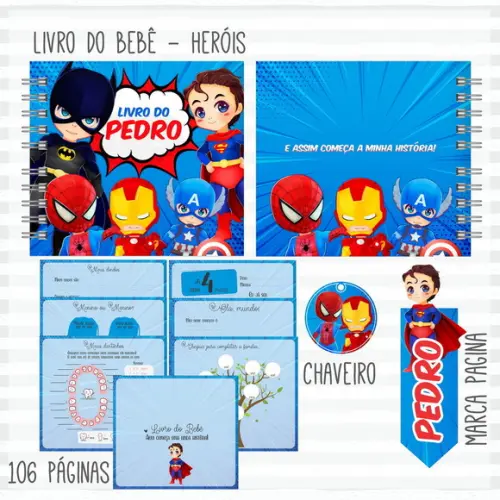 Caderneta de Vacinação e Livro Bebê Heróis - Arquivo Digital