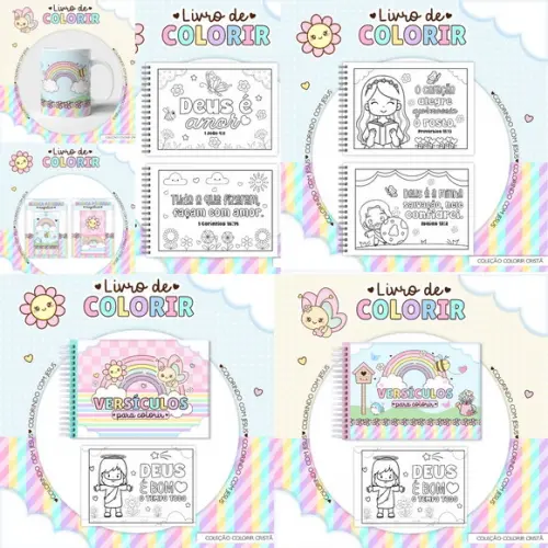 Caderno de Colorir Versículos Arquivo Digital