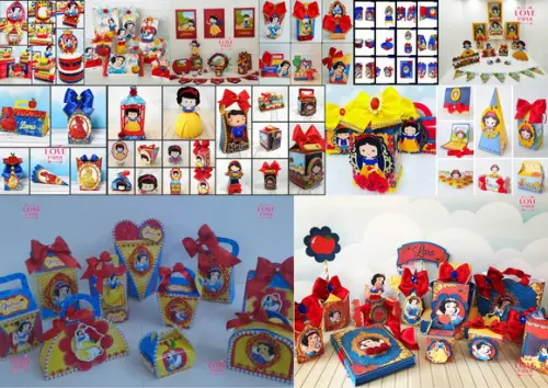 Coleção Arquivos de Corte Branca de Neve 13 Modelos Completo