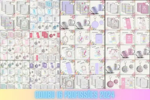 Combo 16 Profissões 2024 Arquivo Digital