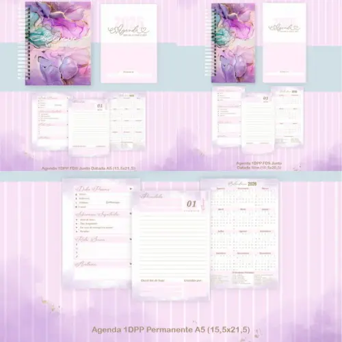 Combo Agenda e Planner Believe You Can 2026 Arquivo Digital