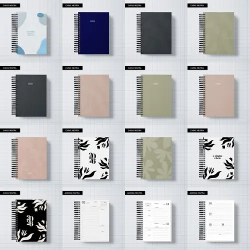 Combo Agendas 2026 Neutra Arquivo Digital