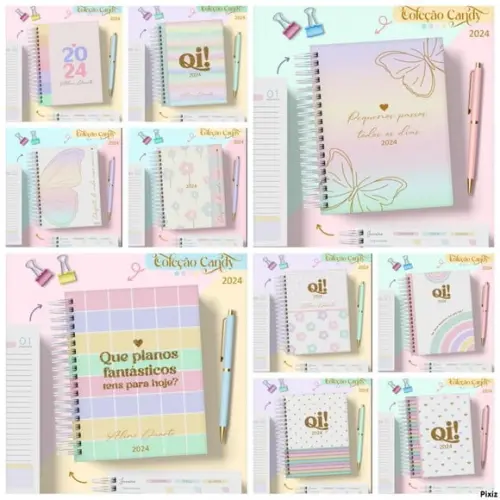 Combo Agendas Candy 2024 - Arquivo Digital