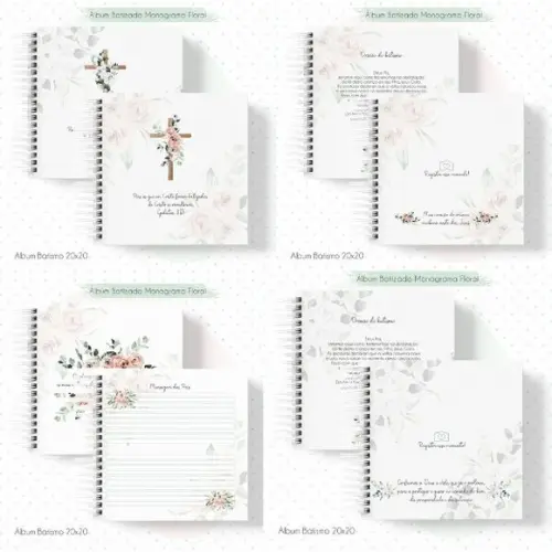 Combo Álbum Batizado e Livro de Orações Arquivo Digital
