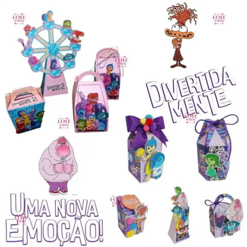 Combo Arquivos de Corte Divertida Mente 2