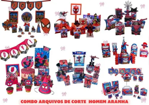 Combo Arquivos de Corte Homem Aranha - 7 Modelos