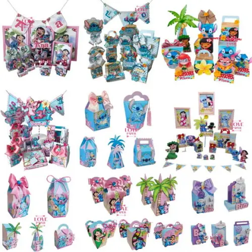 Combo Arquivos de Corte Lilo e Stitch - 9 Kits