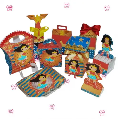 Combo Arquivos de Corte Mulher Maravilha Cute - 9 Modelos