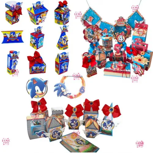 Combo Arquivos de Corte Sonic - 7 Kits