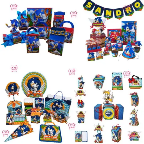 Combo Arquivos de Corte Sonic - 7 Kits