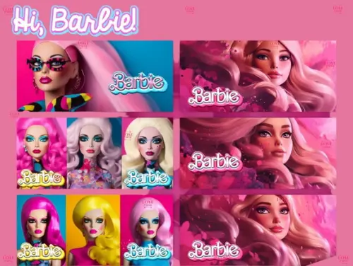 Combo Artes para Canecas Barbie