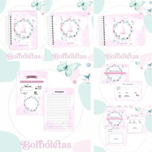 Combo Baby Caderneta e Livro Borboletas Arquivo