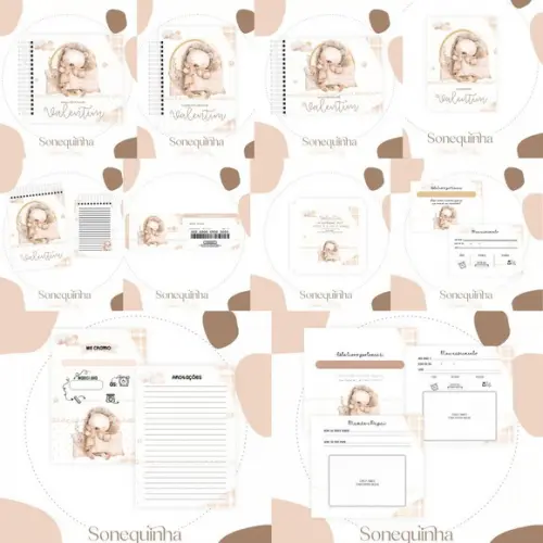 Combo Baby Caderneta e Livro Sonequinha Arquivo Digital