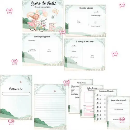Combo Caderneta e Livro Jardim 2 Arquivo Digital