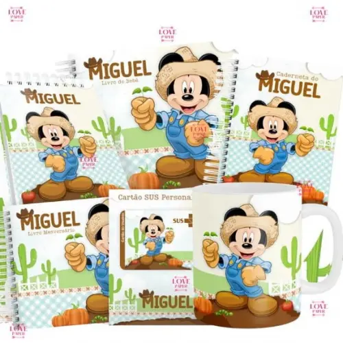 Combo Caderneta e Livros Horta do Mickey Arquivo Digital