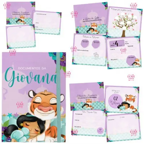 Combo Caderneta e Livros Jasmine Arquivo Digital