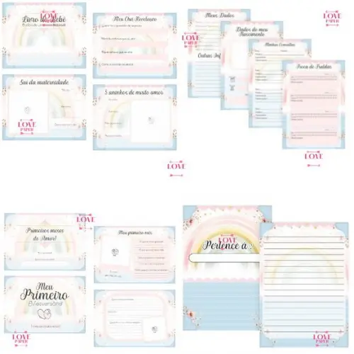 Combo Caderneta e Livros Ursinho Pooh Arquivo Digital