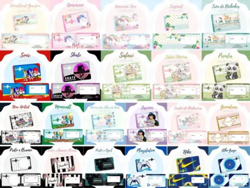 Combo com 63 Artes Cartão Sus Arquivo Digital