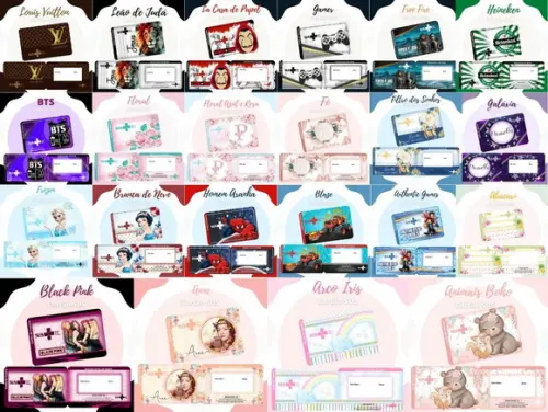 Combo com 63 Artes Cartão Sus Arquivo Digital