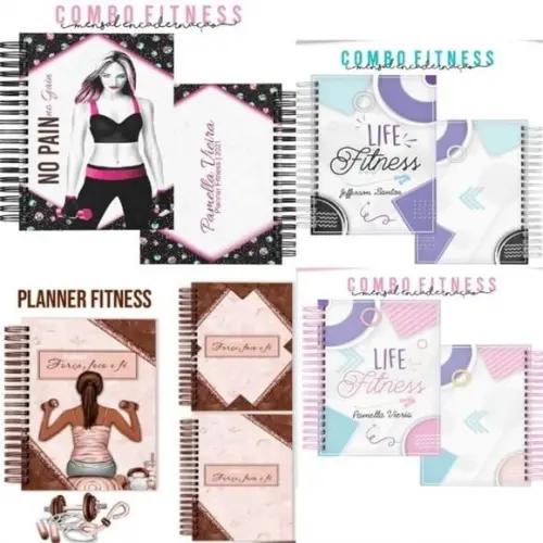Combo Encadernação - Planner Fitness Arquivo Digital
