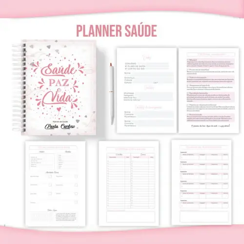 Combo Encadernação - Planner Fitness Arquivo Digital