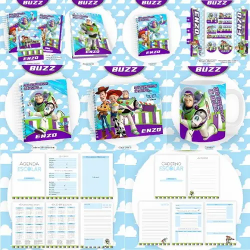 Combo Escolar + Combo Saúde Buzz Lightyea Arquivo Digital