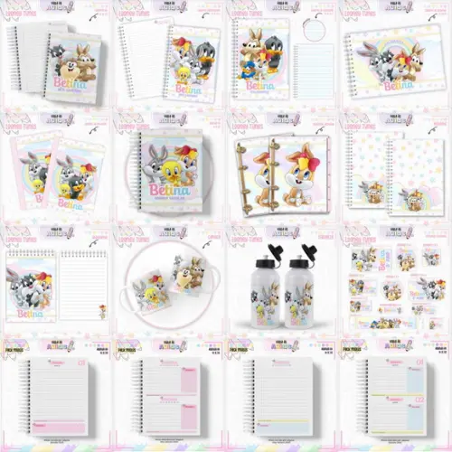 Combo Escolar 2025 Baby Looney Tunes Arquivo Digital