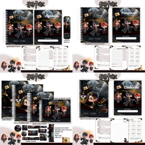 Combo Escolar 2025 Harry Potter Cute Arquivo Digital