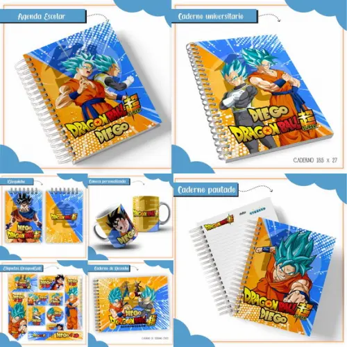 Combo Escolar Dragon Ball Z Arquivo Digital