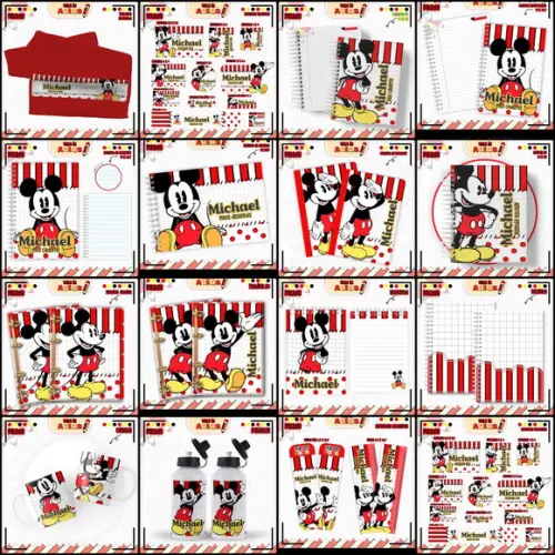 Combo Escolar Mickey 2025 Arquivo Digital