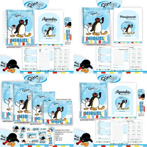 Combo Escolar Pingu Arquivo Digital