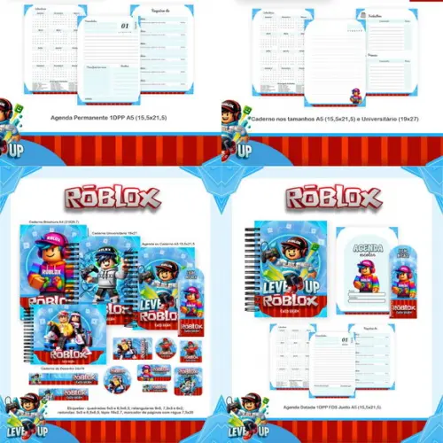 Combo Escolar Roblox 2026 Arquivo Digital