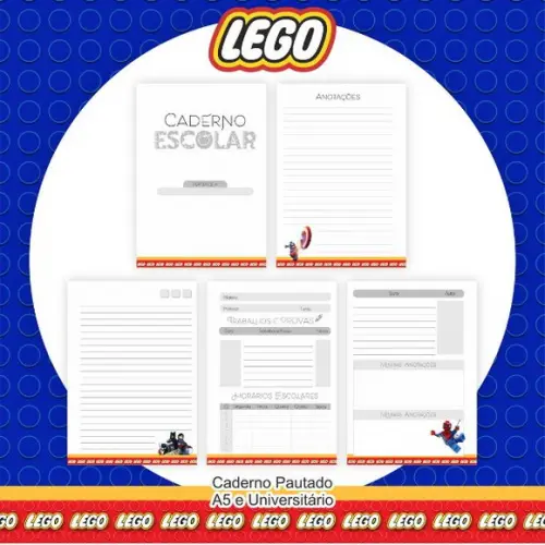 Combo Escolar+combo Saúde Lego Arquivo Digital