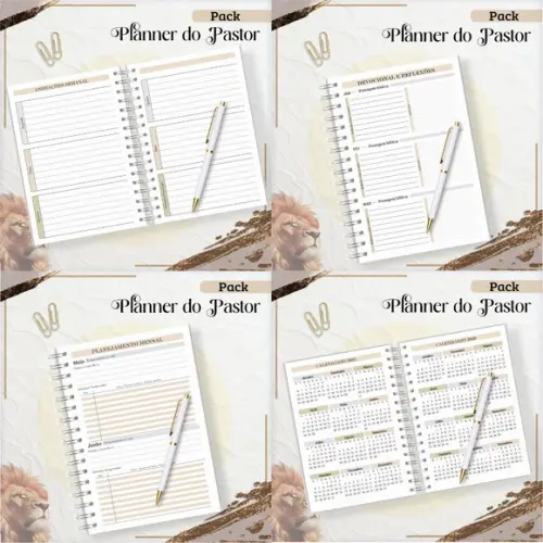 Combo Planner Pastor 2025 Arquivo Digital