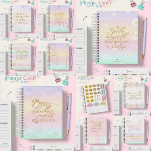 Combo Planners Candy 2024 e Permanente Arquivo Digital