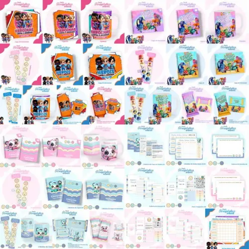 Combo Terapêutico Infantil com 6 Temas Arquivo Digital