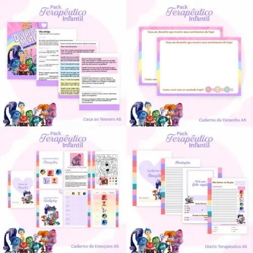 Combo Terapêutico Infantil com 6 Temas Arquivo Digital