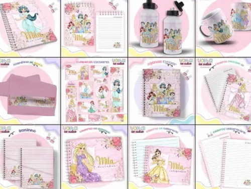 Combo Volta as Aulas - Princesas Disney Arquivo Digital